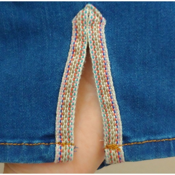 NYDJ Ami Skinny Blue Jeans Crop Ankle Slit Womens Sz 16 Plus Ladera - Picture 6 of 13